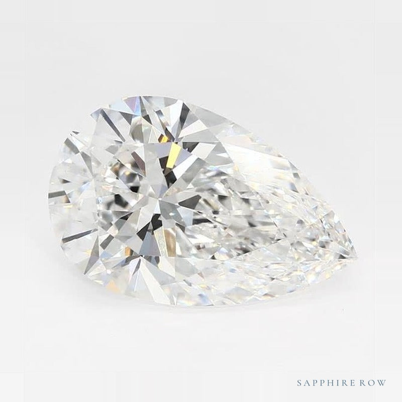 4.55 ct Lab-Grown Diamond – E VS1 – Pear Cut – GCAL Certified — Sapphire Row · cut7