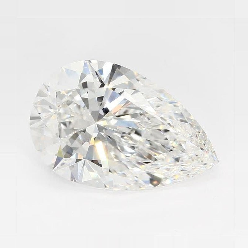 4.50 ct Lab-Grown Diamond – F VVS2 – Pear Cut – GCAL Certified — Sapphire Row · cut7