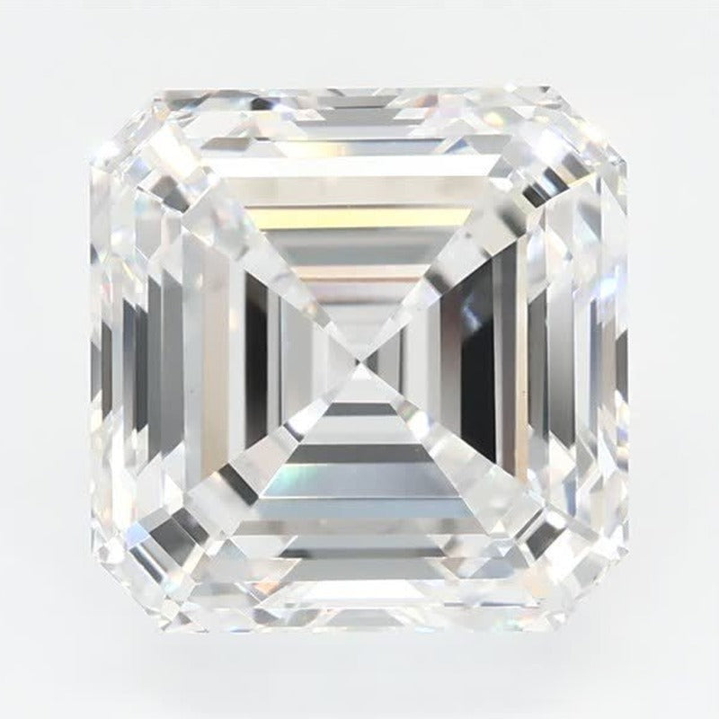 3.41 ct Lab-Grown Diamond – E VVS2 – Asscher Cut – GCAL Certified — Sapphire Row · cut7
