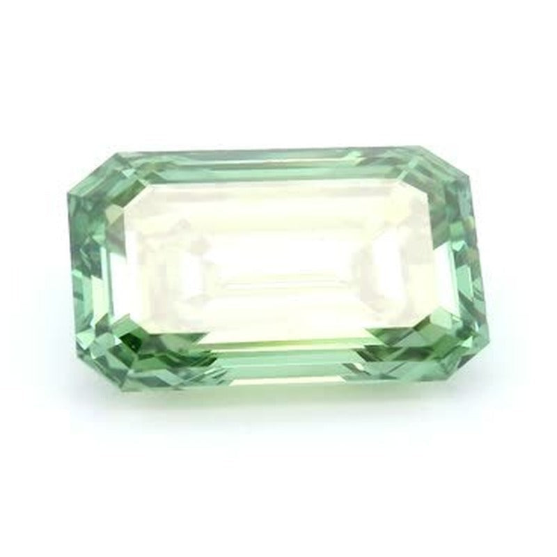 2.93 ct Lab-Grown Fancy Vivid Green Diamond – VS1 – Emerald Cut – IGI Certified — Sapphire Row · cut7