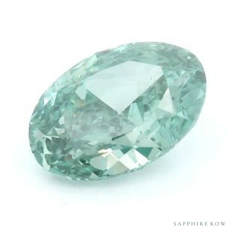 2.90 ct Lab-Grown Fancy Vivid Green Diamond – VS2 – Oval Cut – IGI Certified — Sapphire Row · cut7