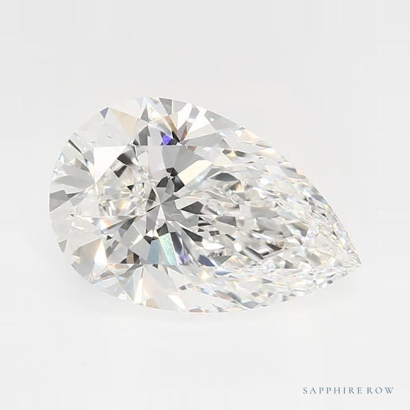 2.67 ct Lab-Grown Diamond – E VVS2 – Pear Cut – GCAL Certified — Sapphire Row · cut7