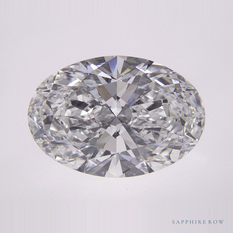 2.57 ct Lab-Grown Diamond – D VVS2 – Oval Cut – IGI Certified — Sapphire Row · cut7