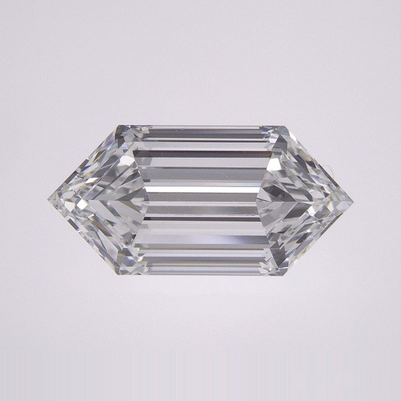 2.14 ct Lab-Grown Diamond – E VS1 – Elongated Hexagon Cut – Duchess Step-cut – GIA Certified — Sapphire Row · cut7