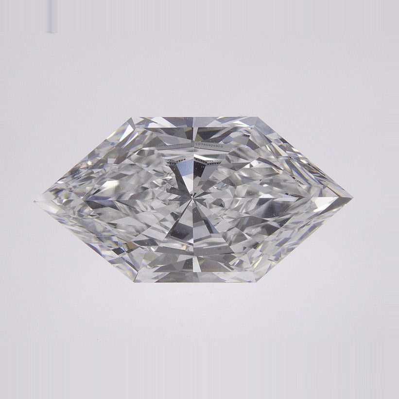 2.14 ct Lab-Grown Diamond – E VVS2 – Elongated Hexagon Cut – Duchess Faceted-cut – IGI Certified — Sapphire Row · cut7