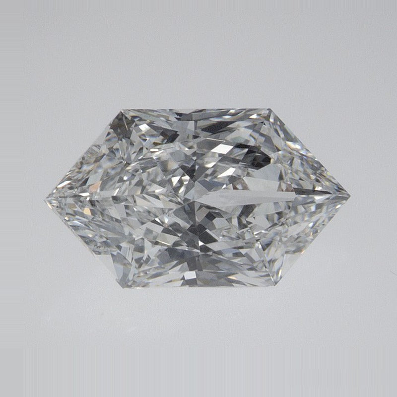1.59 ct Lab-Grown Diamond – D VVS2 – Elongated Hexagon Cut – Duchess Faceted-cut – IGI Certified — Sapphire Row · cut7