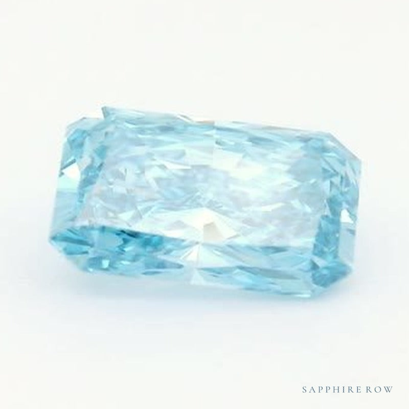 1.53 ct Lab-Grown Fancy Vivid Blue Diamond – VS1 – Radiant Cut – IGI Certified — Sapphire Row · cut7