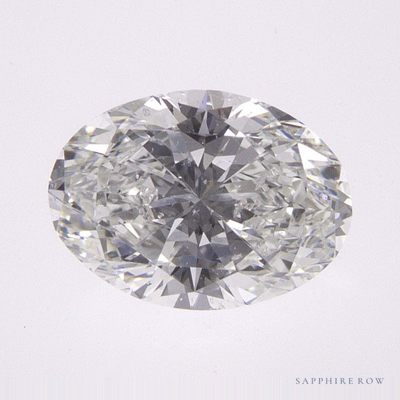 1.00 ct Natural Diamond – H SI2 – Oval Cut – GIA Certified — Sapphire Row · cut7