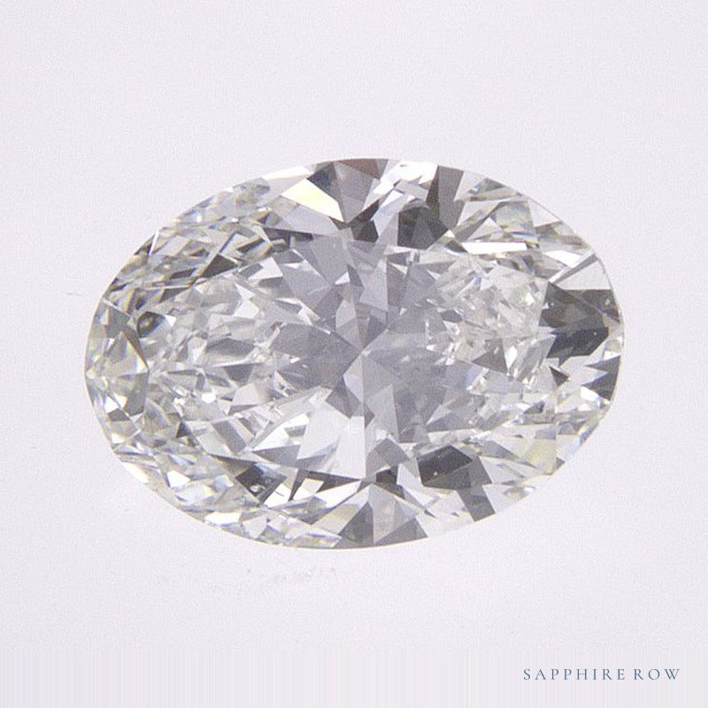 0.90 ct Natural Diamond – H SI1 – Oval Cut – GIA Certified — Sapphire Row · cut7