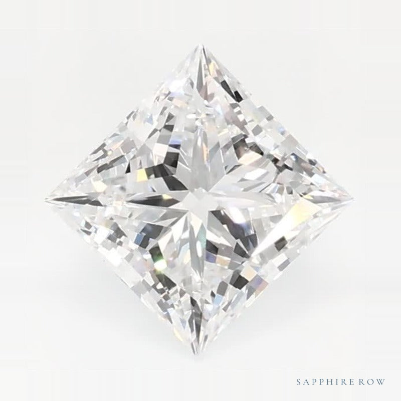 0.86 ct Lab-Grown Diamond – D VVS2 – Square Cut – GCAL Certified — Sapphire Row · cut7