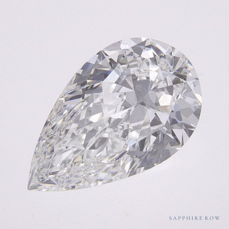 0.84 ct Natural Diamond – E VS1 – Pear Cut – GIA Certified — Sapphire Row · cut7