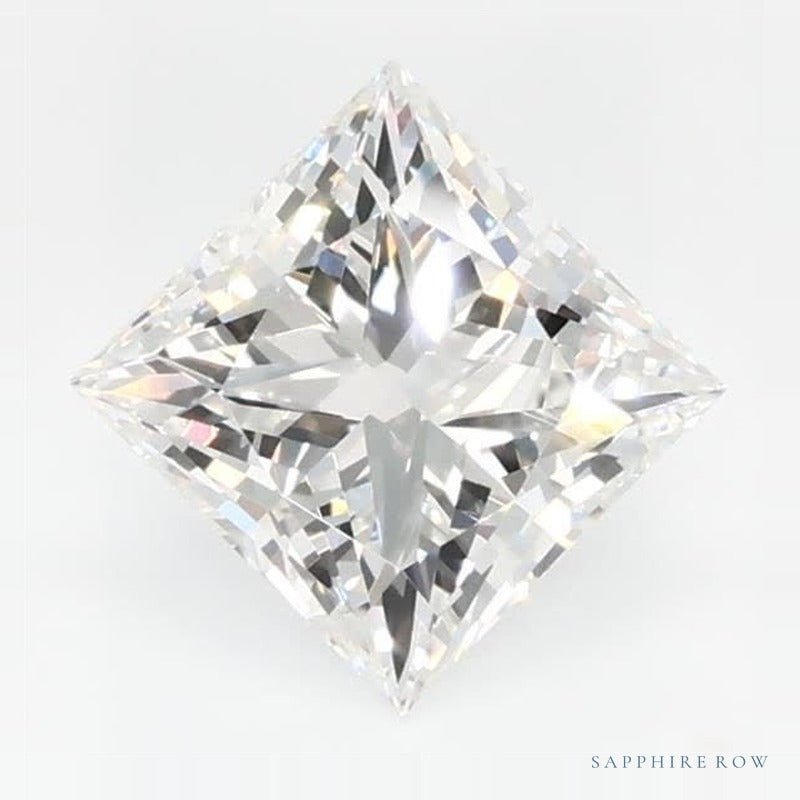 0.65 ct Lab-Grown Diamond – E VVS2 – Square Cut – GCAL Certified — Sapphire Row · cut7