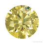 0.08 ct Natural Diamond (Color Enhanced) – Canary Yellow SI – Round Cut — Sapphire Row · cut7