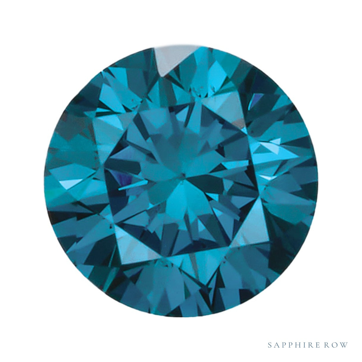 0.05 ct Natural Diamond (Color Enhanced) – Sky Blue SI – Round Cut — Sapphire Row · cut7