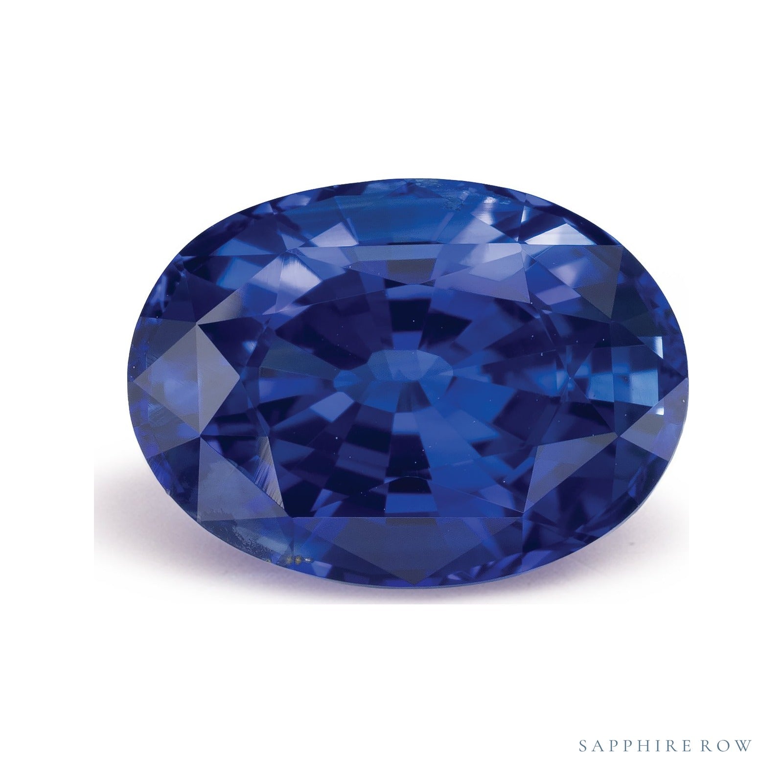 5.04 ct Natural Blue Sapphire (Heated) – Oval Cut — Sapphire Row · cut7