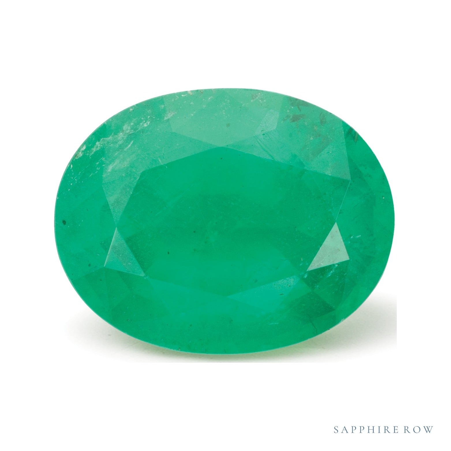 4.10 ct Natural Green Emerald (Oiled) – Oval Cut – Zambia — Sapphire Row · cut7