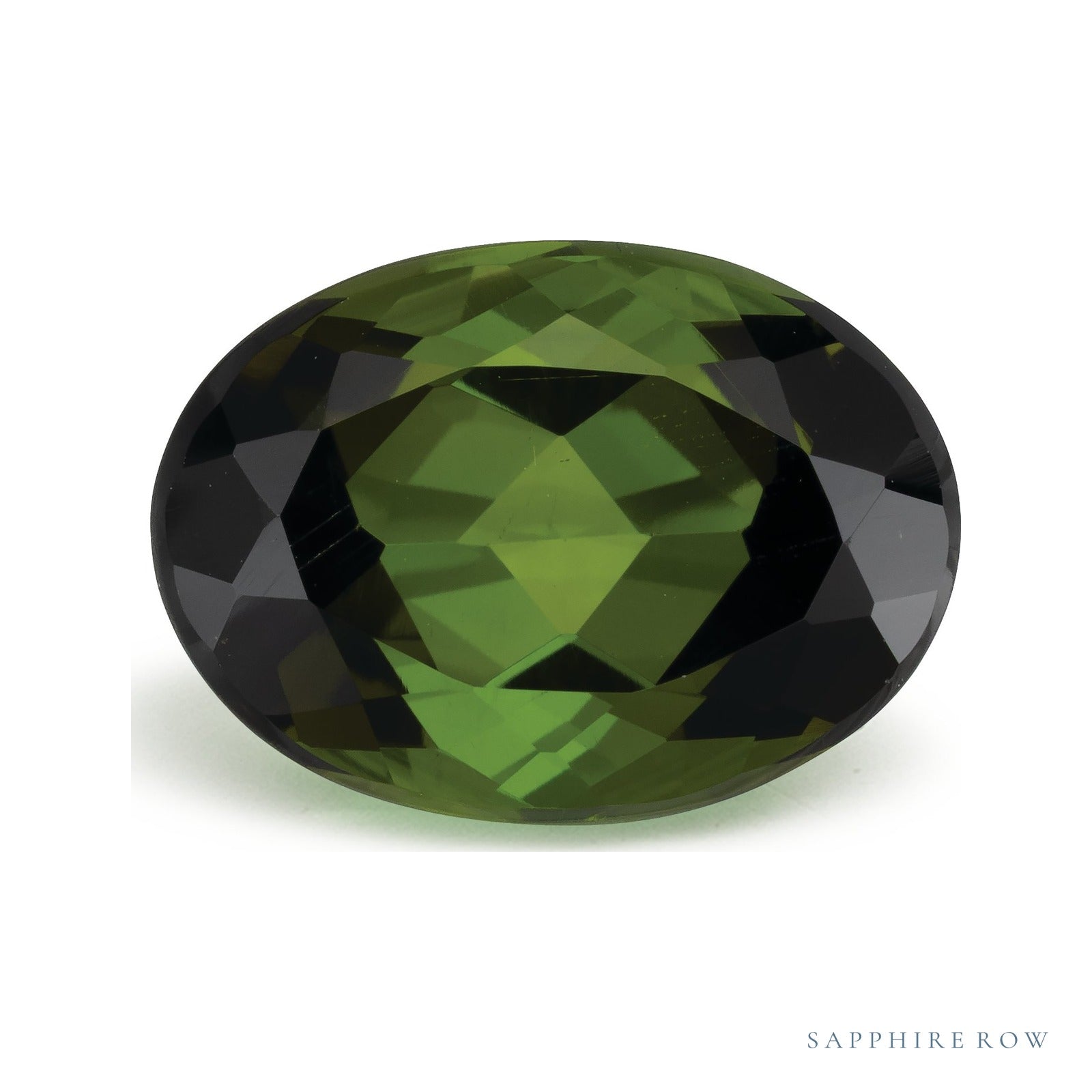 3.63 ct Natural Green Tourmaline – Oval Cut – Brazil — Sapphire Row · cut7