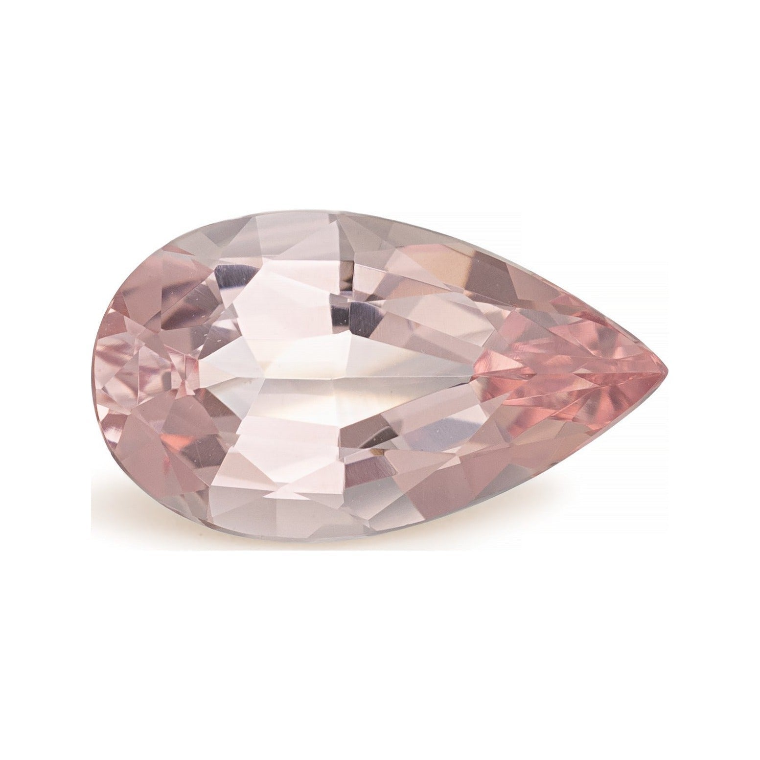 3.53 ct Natural Pink Morganite – Pear Cut – Mozambique — Sapphire Row · cut7
