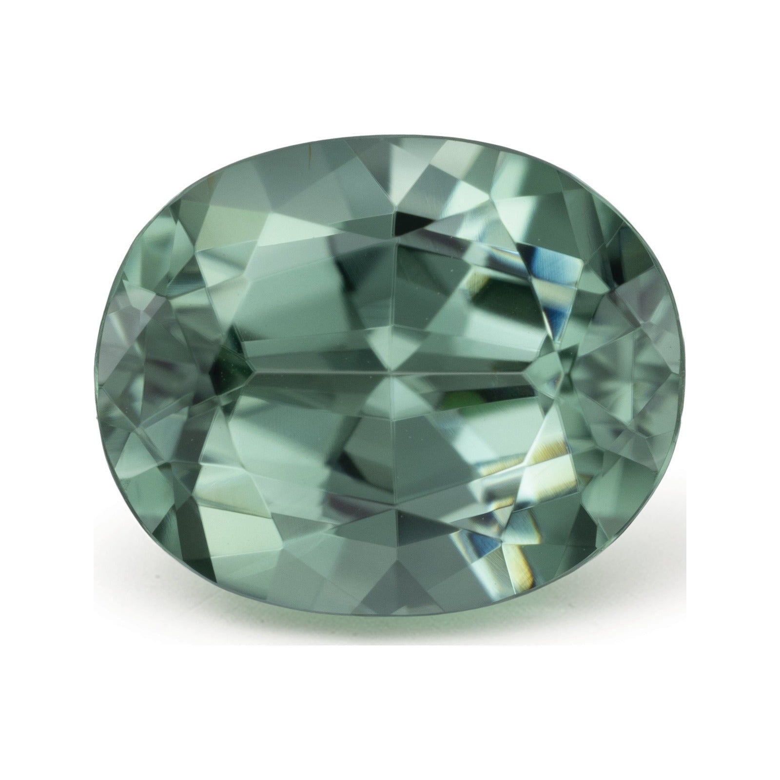 3.42 ct Natural Mint Tourmaline – Oval Cut — Sapphire Row · cut7