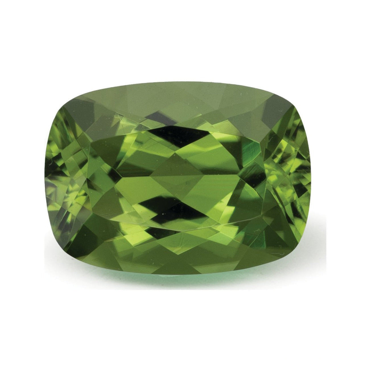 3.24 ct Natural Green Tourmaline – Antique Cushion Cut – Tanzania — Sapphire Row · cut7