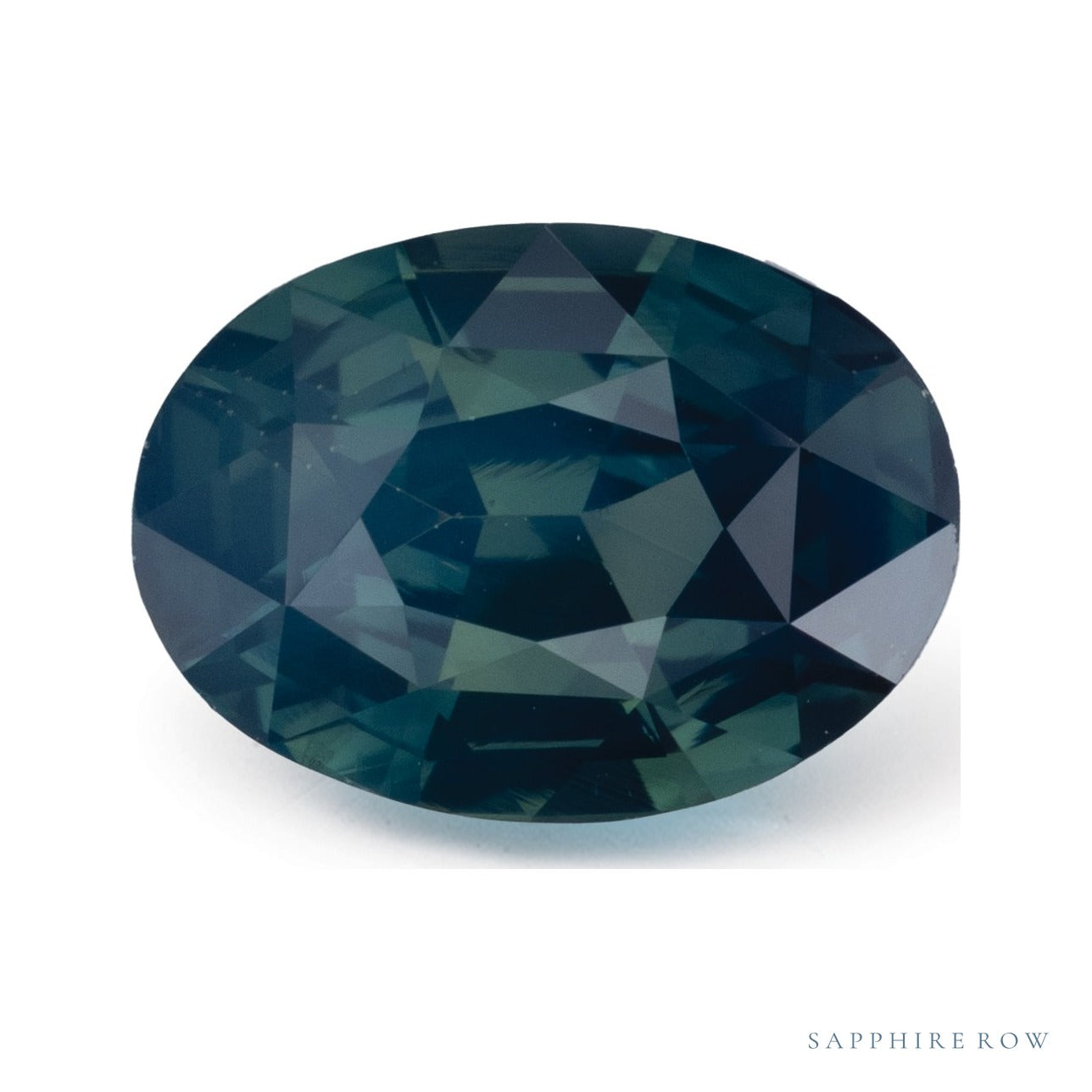 2.50 ct Natural Teal Sapphire (No Heat) – Oval Cut – Tanzania — Sapphire Row · cut7