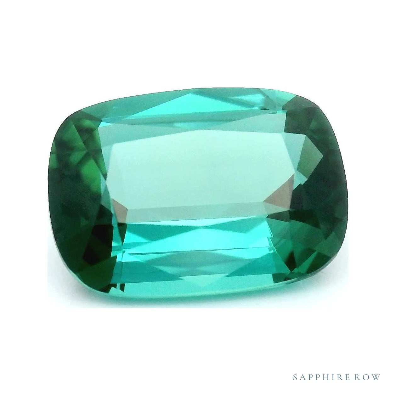 2.28 ct Natural Indicolite Tourmaline – Antique Cushion Cut — Sapphire Row · cut7