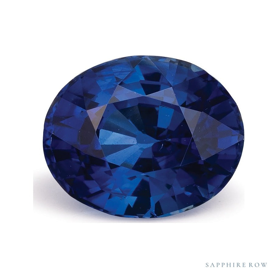 2.22 ct Natural Blue Sapphire (Heated) – Oval Cut – Thailand – GIA Certified — Sapphire Row · cut7