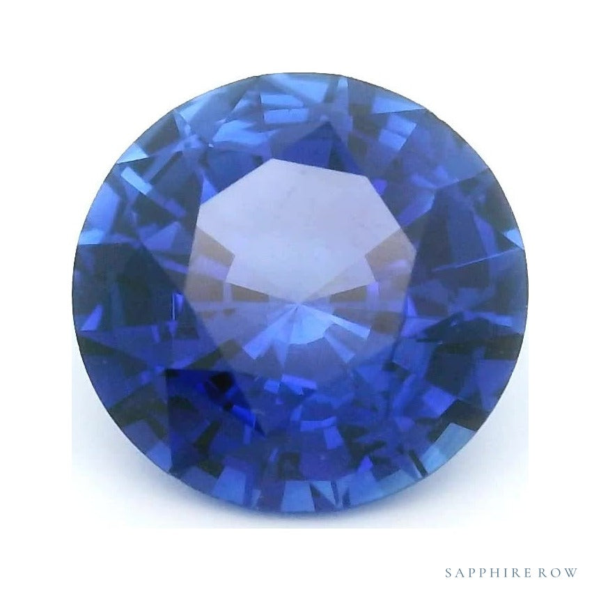 2.04 ct Natural Blue Sapphire (Heated) – Round Cut — Sapphire Row · cut7