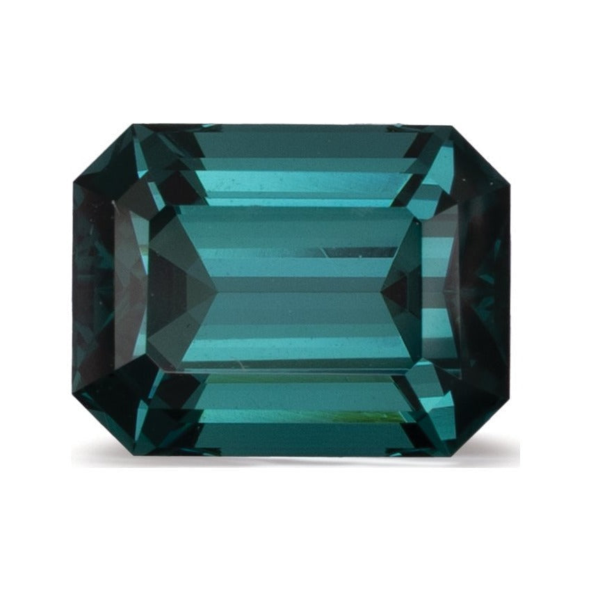 2.02 ct Natural Indicolite Tourmaline – Emerald Cut — Sapphire Row · cut7