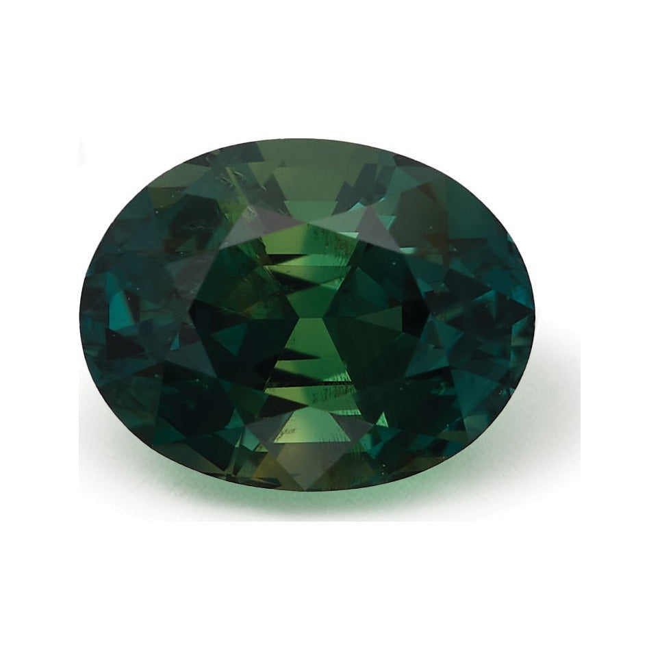 1.91 ct Natural Green Sapphire (No Heat) – Oval Cut – Tanzania — Sapphire Row · cut7