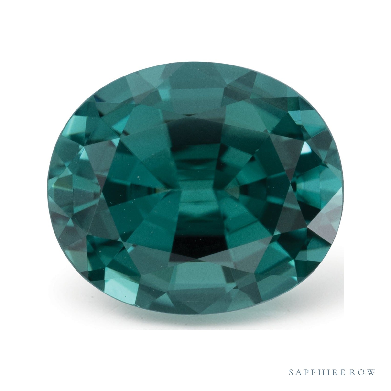 1.80 ct Natural Teal Tourmaline – Oval Cut — Sapphire Row · cut7