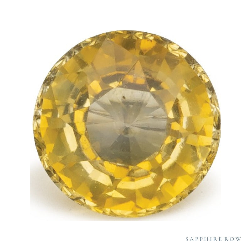 1.29 ct Natural Yellow Sapphire (Heated) – Round Cut — Sapphire Row · cut7