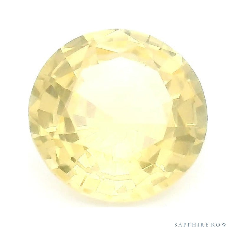 1.27 ct Natural Yellow Sapphire (Heated) – Round Cut — Sapphire Row · cut7