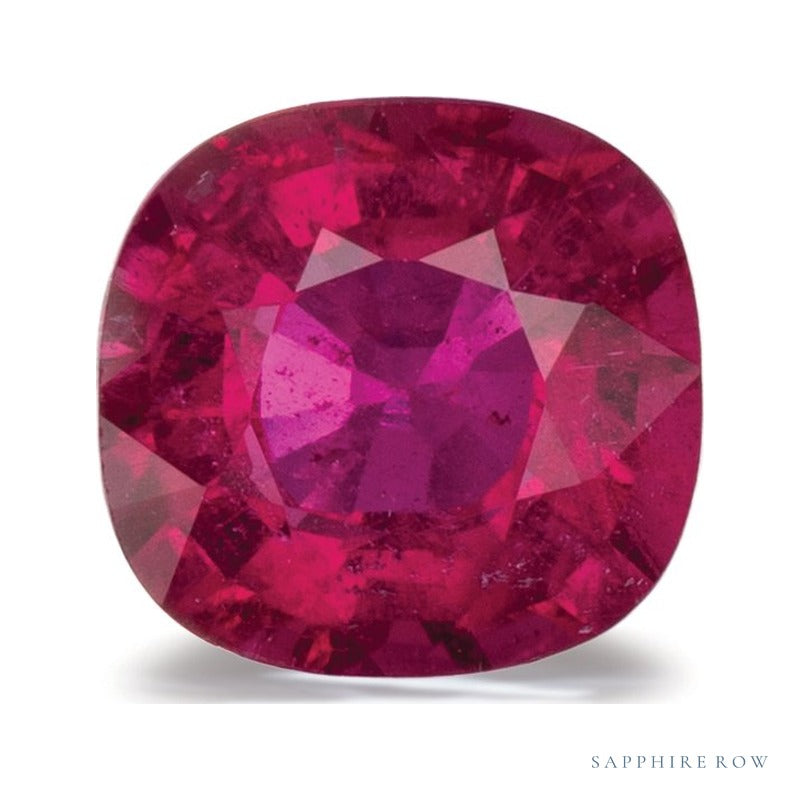 1.27 ct Natural Rubellite Tourmaline – Cushion Cut – Brazil — Sapphire Row · cut7
