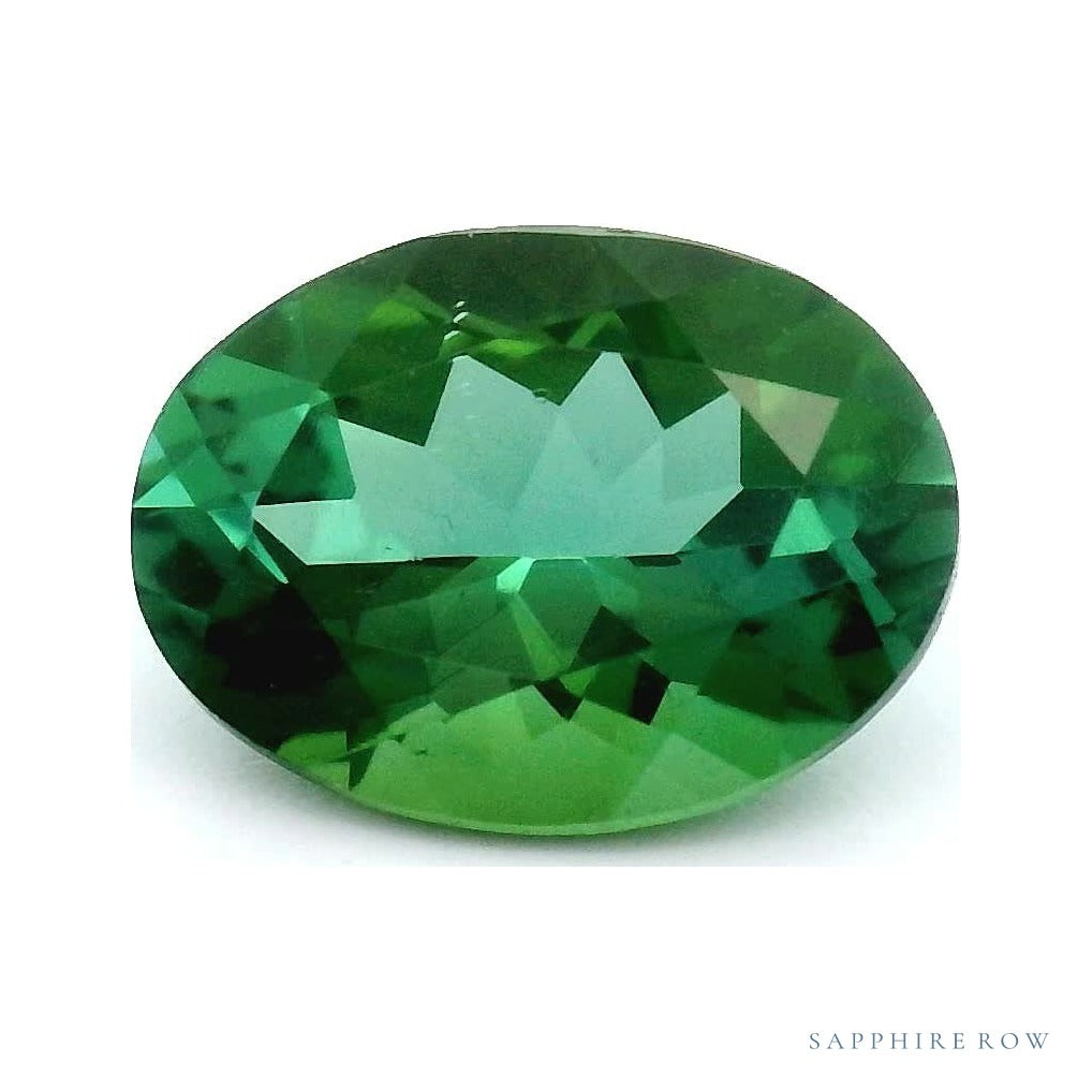1.22 ct Natural Green Tourmaline – Oval Cut — Sapphire Row · cut7