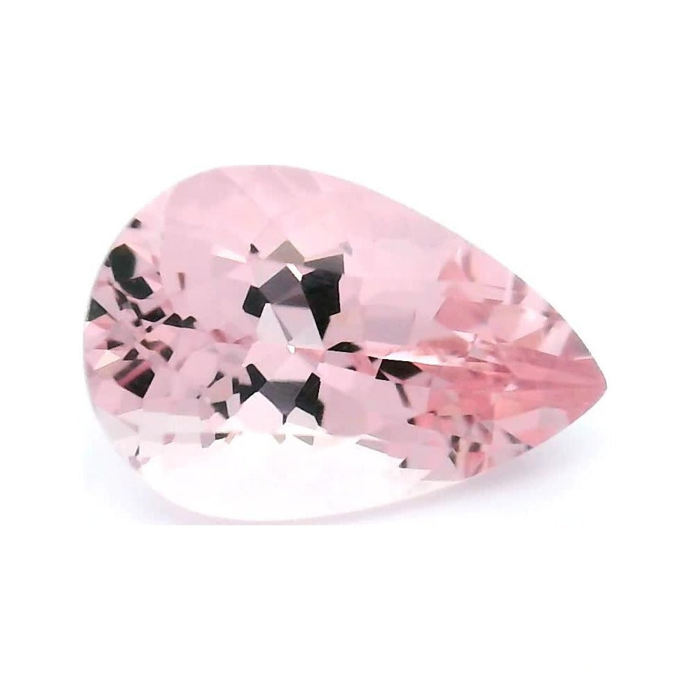 1.14 ct Natural Pink Morganite – Pear Cut — Sapphire Row · cut7