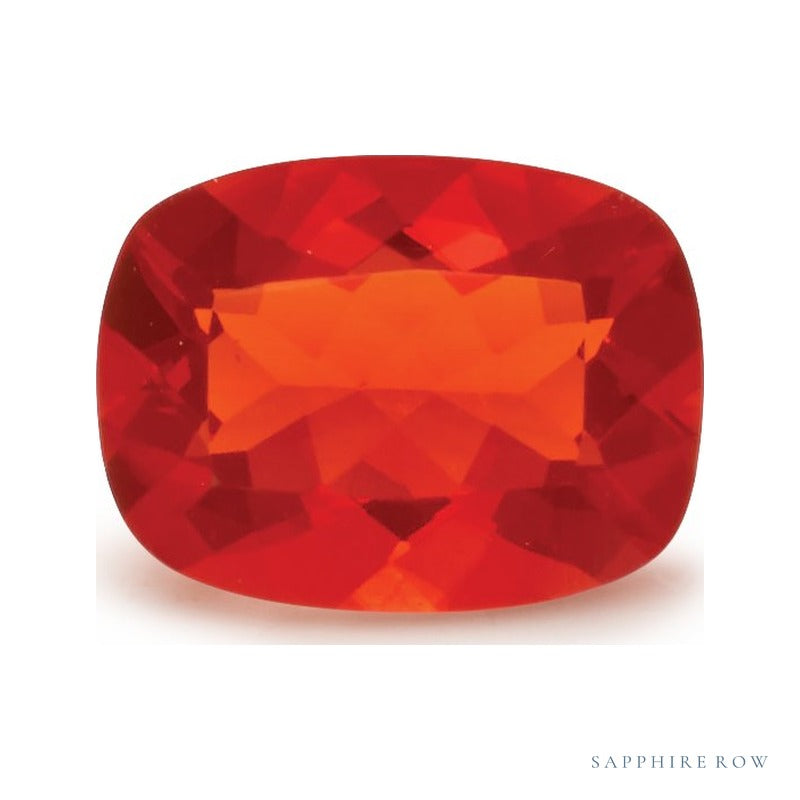1.03 ct Natural Red Opal – Antique Cushion Cut — Sapphire Row · cut7