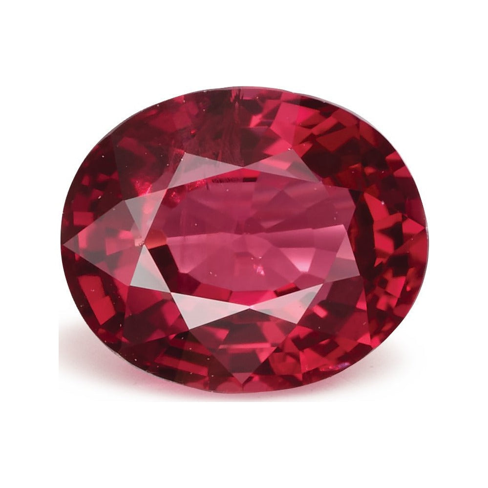 0.88 ct Natural Red Ruby (Heated) – Oval Cut – Mozambique — Sapphire Row · cut7