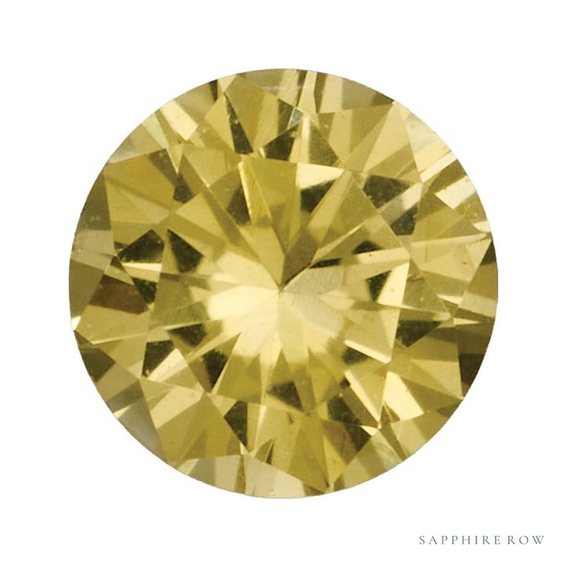 3.5 mm Natural Yellow Sapphire – Round Cut – AA Quality — Sapphire Row · cut7