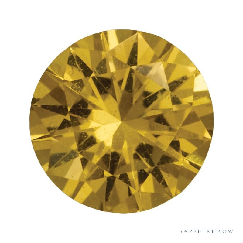 3.5 mm Natural Yellow Sapphire – Round Cut – AAA Quality — Sapphire Row · cut7