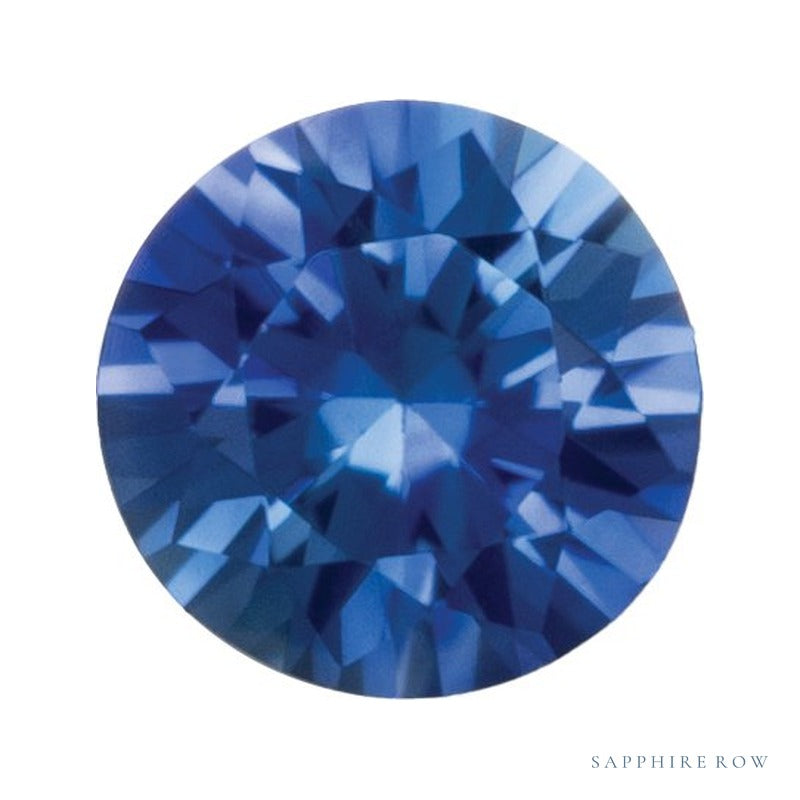 2.5 mm Natural Ceylon Blue Sapphire – Round Cut – AA Quality — Sapphire Row · cut7