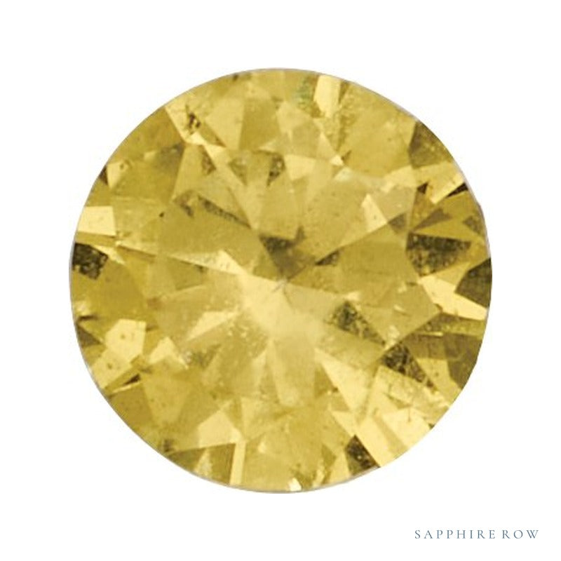 2.5 mm Natural Yellow Sapphire – Round Cut – AA Quality — Sapphire Row · cut7