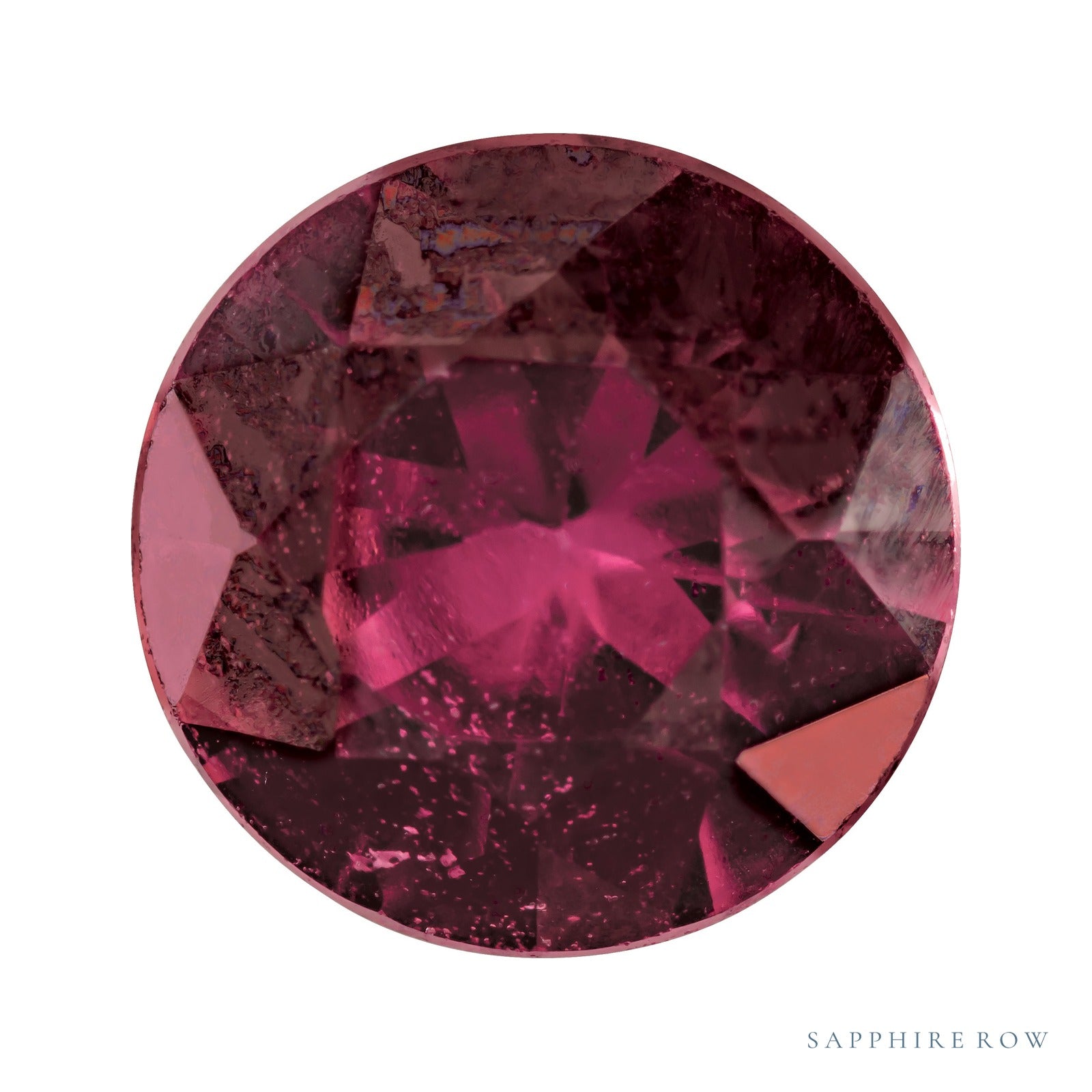 3.75 mm Natural Berry Sapphire – Round Cut – AA Quality — Sapphire Row · cut7