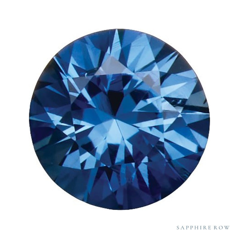 3.75 mm Natural Ceylon Blue Sapphire – Round Cut – A Quality — Sapphire Row · cut7