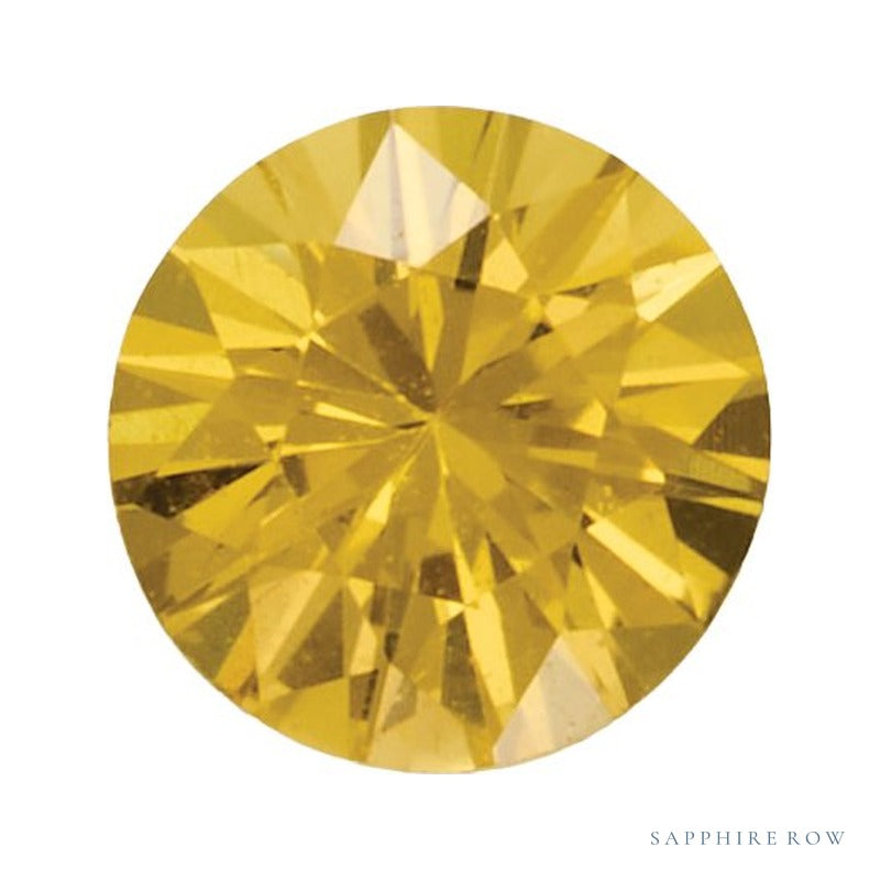 3 mm Natural Yellow Sapphire – Round Cut – AA Quality — Sapphire Row · cut7