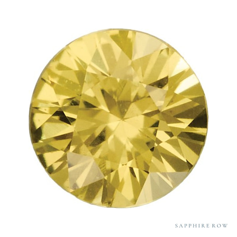 3.5 mm Natural Yellow Sapphire – Round Cut – AA Quality — Sapphire Row · cut7