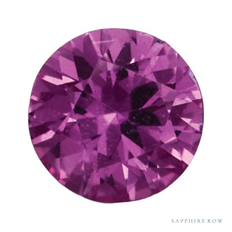 2.25 mm Natural Pink Sapphire – Round Cut – AAA Quality — Sapphire Row · cut7