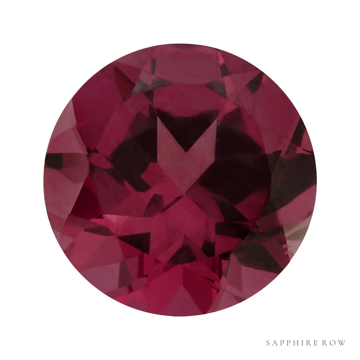 3.5 mm Natural Purplish Red Rhodolite Garnet – Round Cut – AA Quality — Sapphire Row · cut7