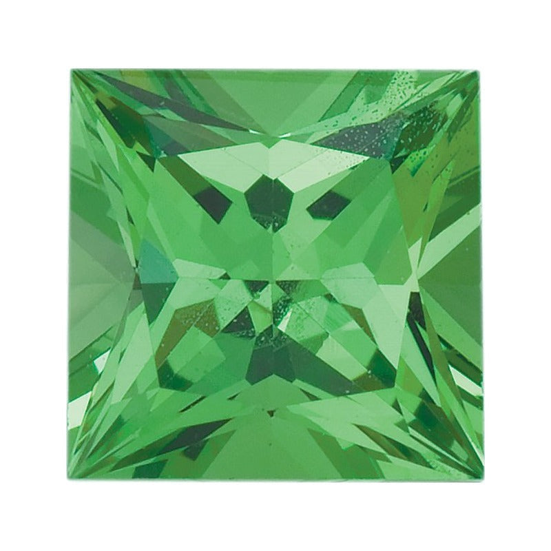 3.5 mm Natural Green Tsavorite Garnet – Square Cut – AA Quality — Sapphire Row · cut7