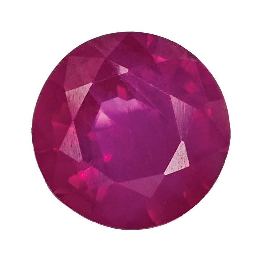 3.75 mm Natural Red Ruby – Round Cut – B Quality — Sapphire Row · cut7